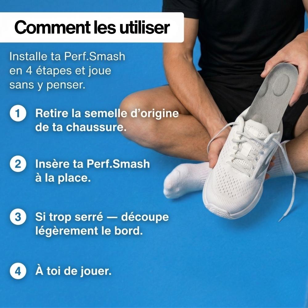 Semelles de padel Proshock - Pour jouer plus longtemps sans douleur